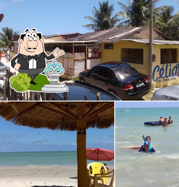 Desfrute da vista da área externa do Célia Bar E Restaurante