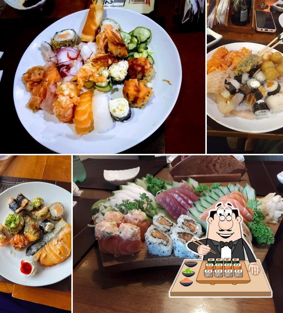 Prove diversas opções de sushi