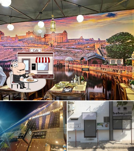 The restaurant's exterior and interior