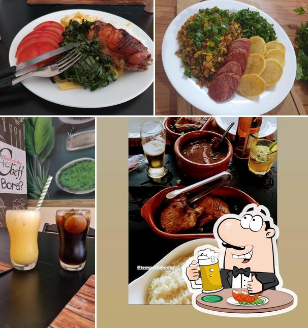 Você pode tomar um copo de cerveja leve ou escura