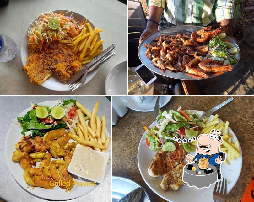 Food at Om Cafe (Beach shack)