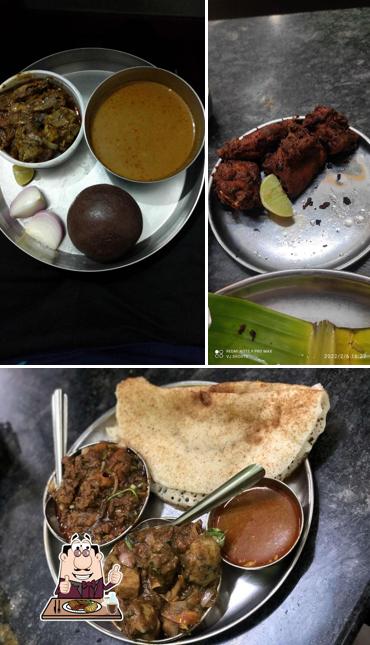 Order meat meals at Sri Maruthi Nati Style
