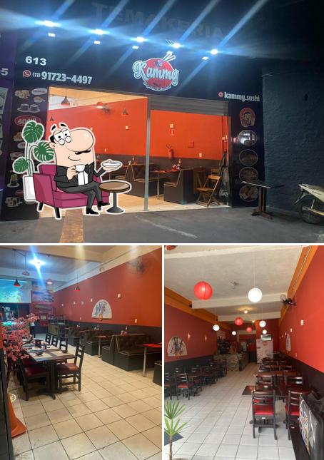 O interior do Kammy Sushi Guarulhos