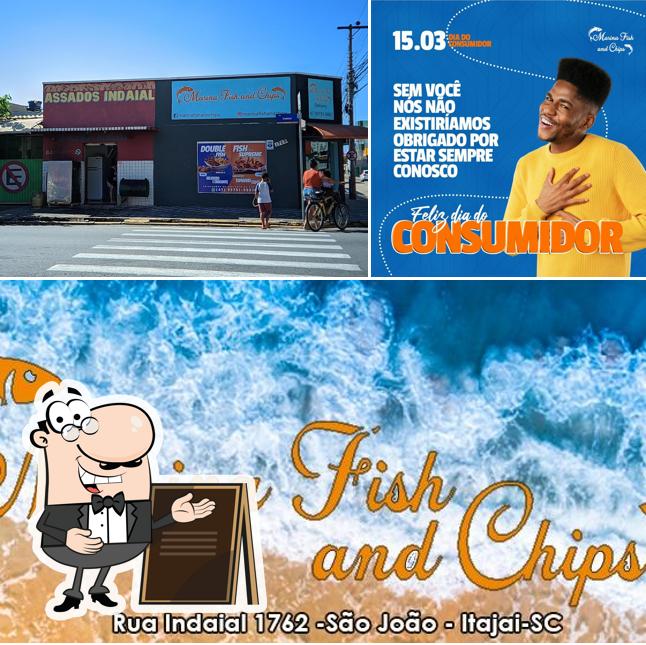 O exterior do Marina Fish and Chips