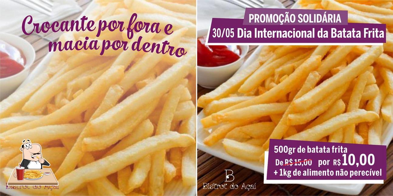 Prove cbatatas fritas francesas no Bistrô do Aquino