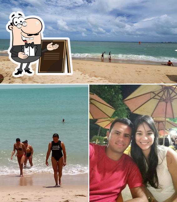 Desfrute da vista da área externa do Barraca do Brasil