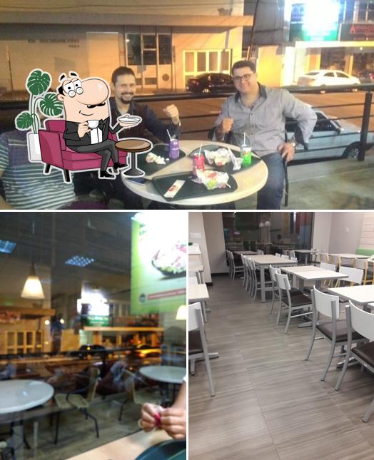 O interior do Subway