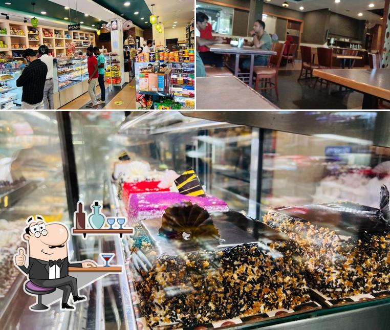 Take a seat at one of the tables at Mathai’s Bakery