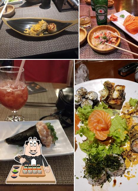 Rolos de sushi são oferecidos por SAN Oriental +