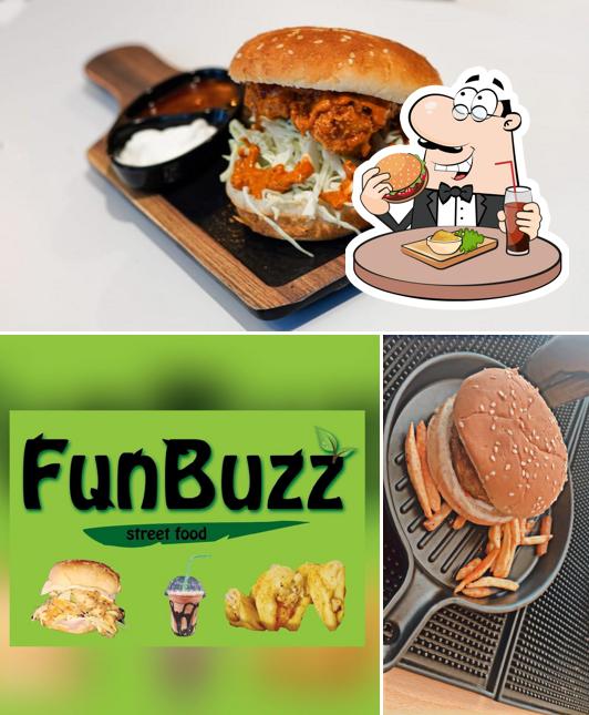 Treat yourself to a burger at Funbuzz
