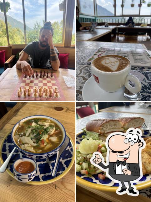 The interior of Corner Cafe