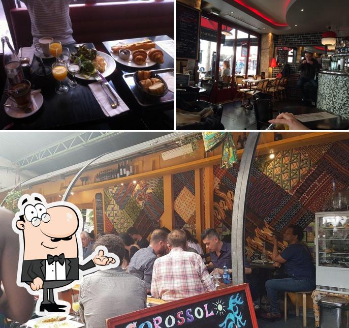 Installez-vous à l'une des tables de Café du Marché des Enfants Rouges