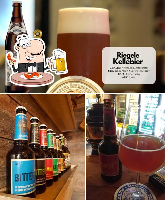 Degusta una birra con la cena