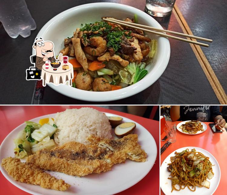 Esta é a foto mostrando comida e bebida no Restaurante Laomazi