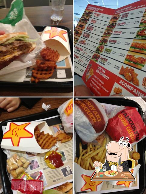Comida em Carl's Jr