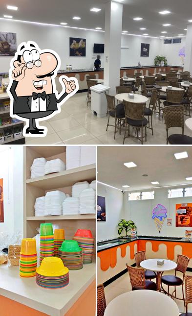 Veja imagens do interior do Stilos Sorveteria e Fábrica de Sorvete