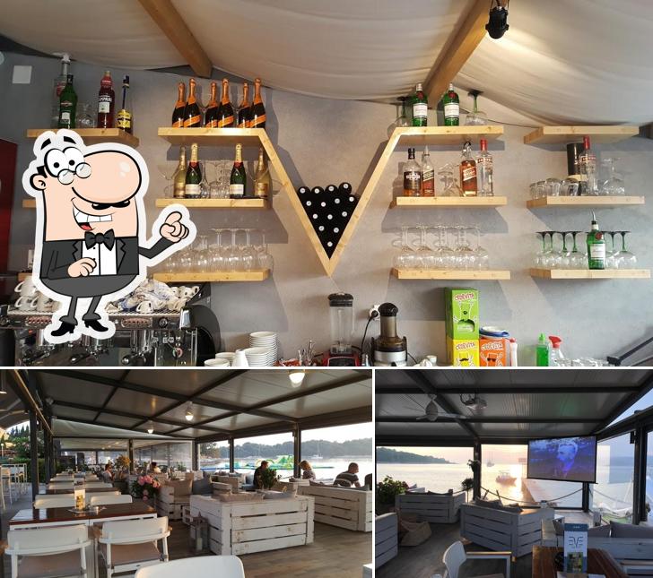 Gli interni di Lounge Bar Eve