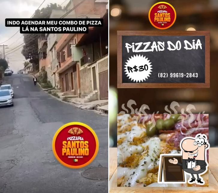 O exterior do Pizzaria Santos Paulino