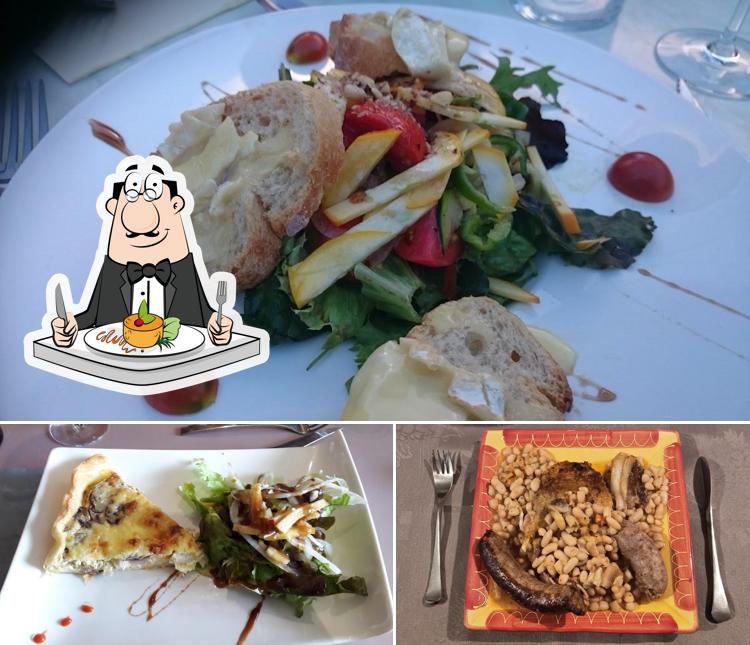 Nourriture à la table des vignerons