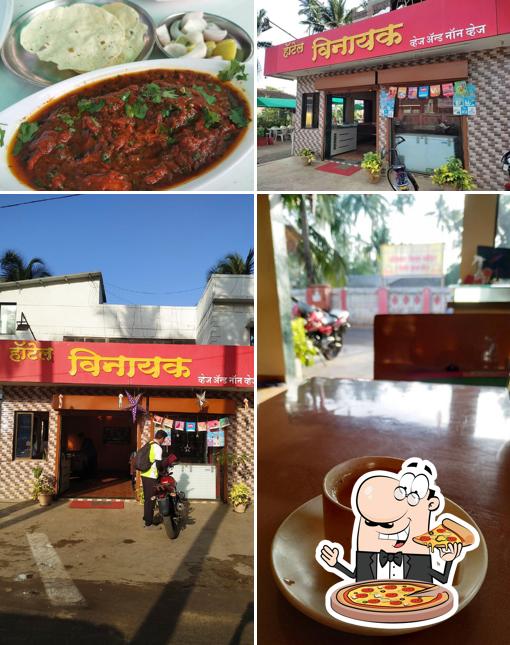 Order pizza at Vinayak Lodging & Restaurant