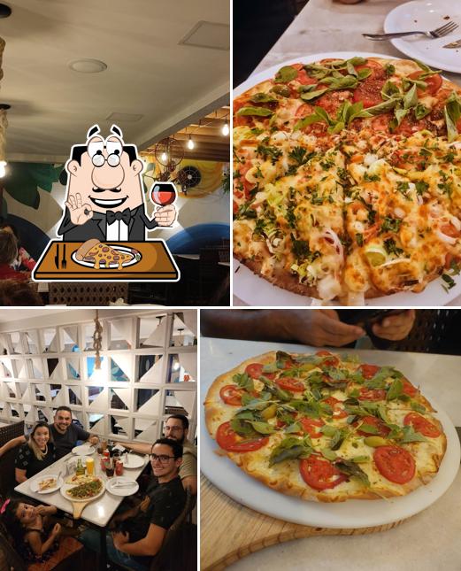 Escolha pizza no Curva do Vento Abel Cabral
