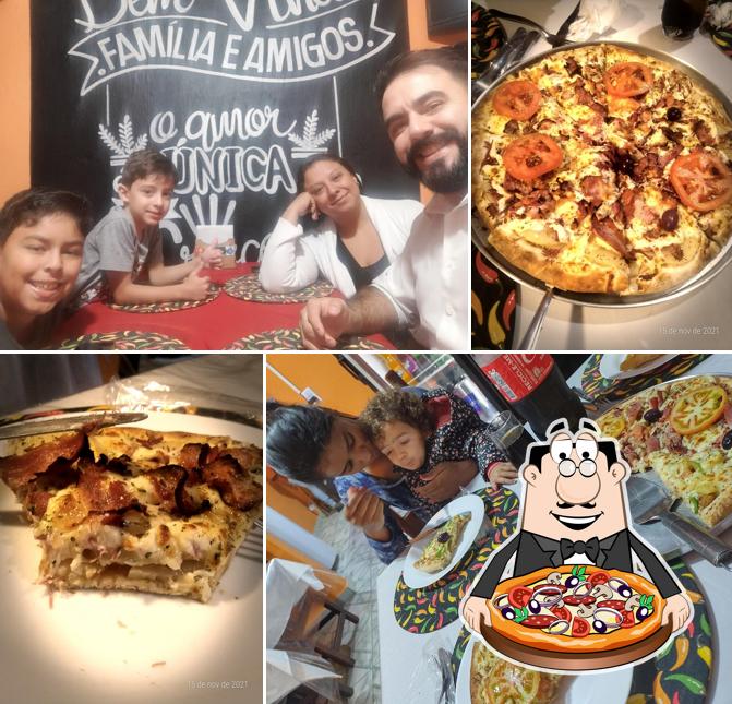 Consiga pizza no Nicos pizza e frango frito