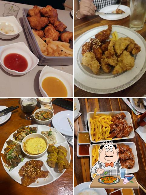 Asas de frango em K-pop&Food