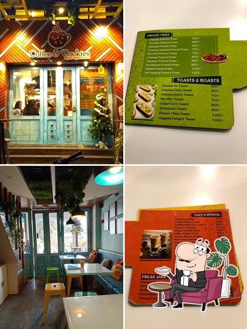 Take a seat at one of the tables at Coffee & Cookies