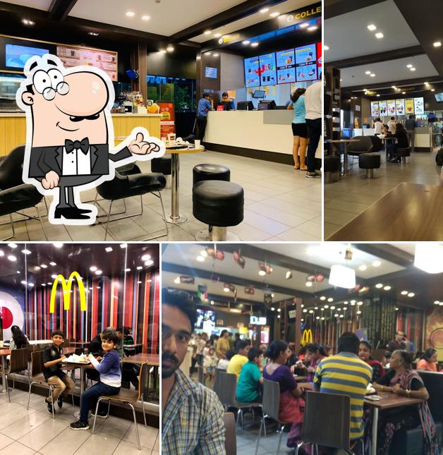 Take a seat at one of the tables at McDonald's