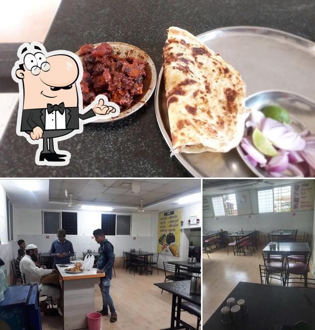 Among various things one can find interior and food at Bismillah Hotel