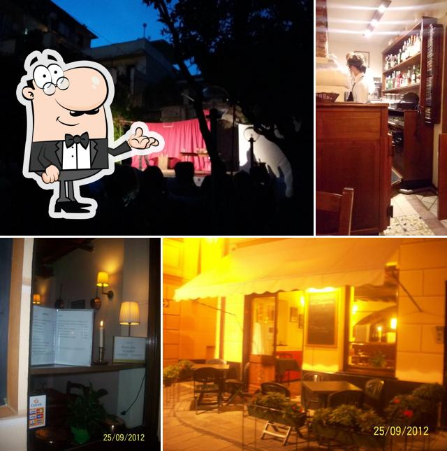 Gli interni di La Lampara