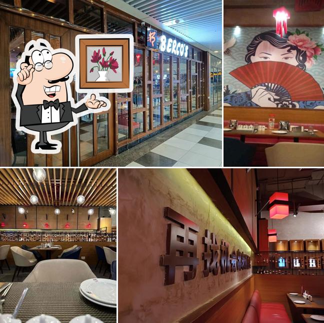 Take a seat at one of the tables at BERCOS, GAUR CITY MALL