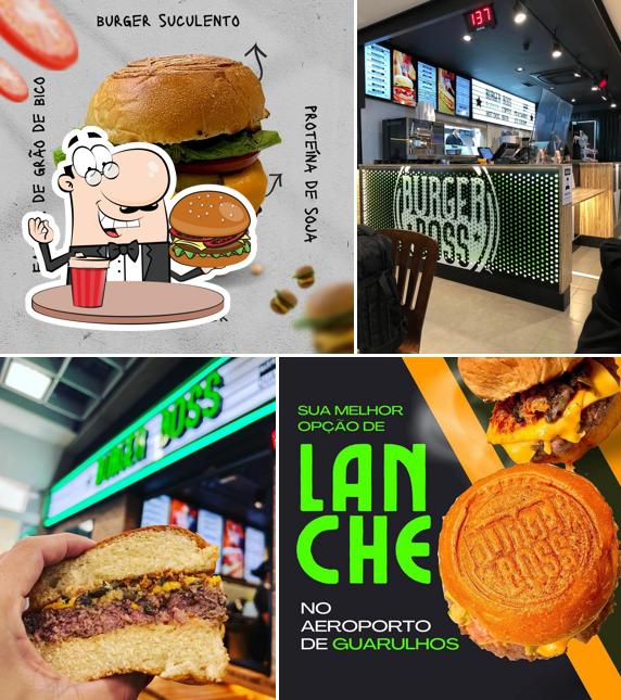 Deguste um dos hambúrgueres servidos no Burger Boss, terminal 2 (ala oeste)