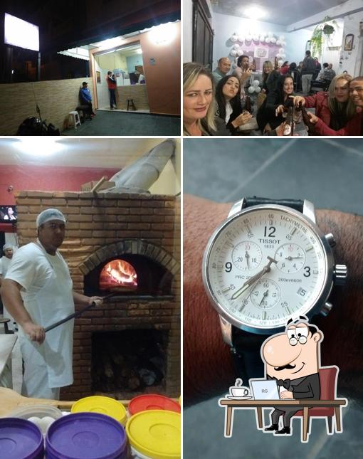 Veja imagens do interior do Larissa Pizzaria