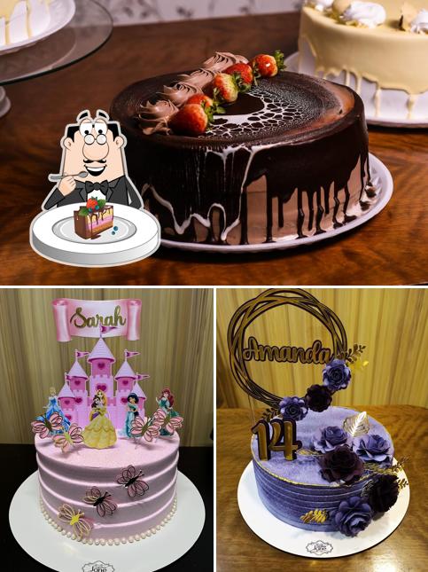 Bolo de chocolate em CONFEITARIA JANE