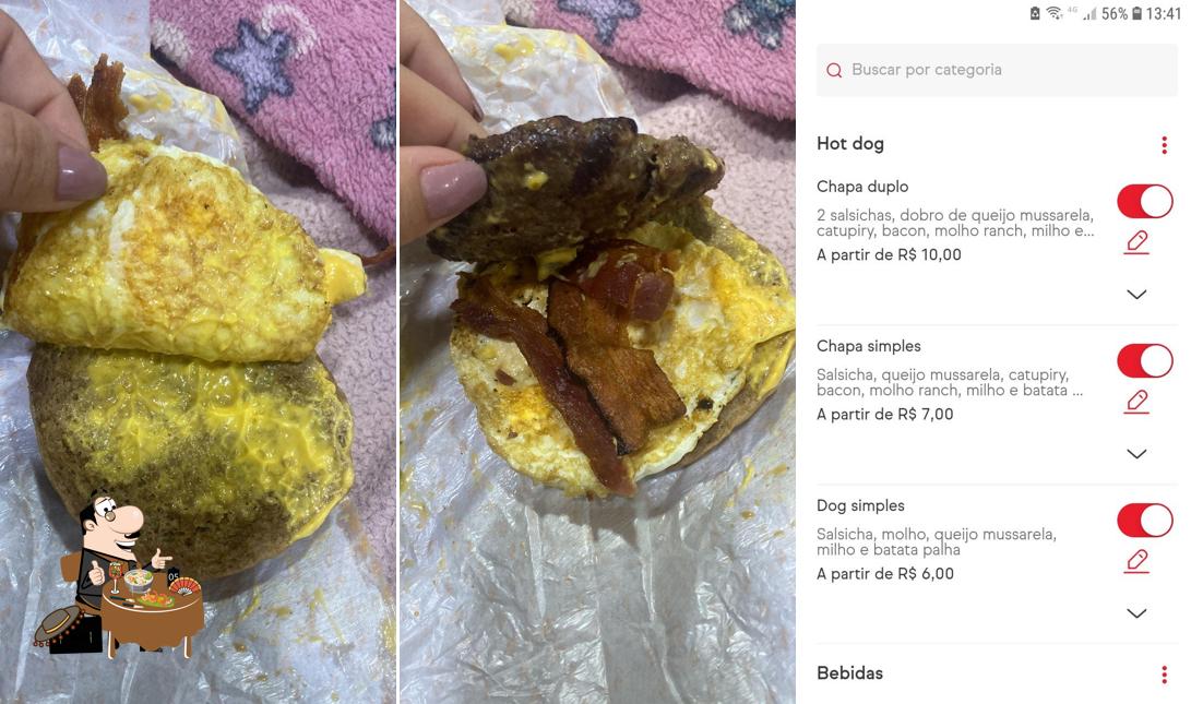 Comida em King Kombi