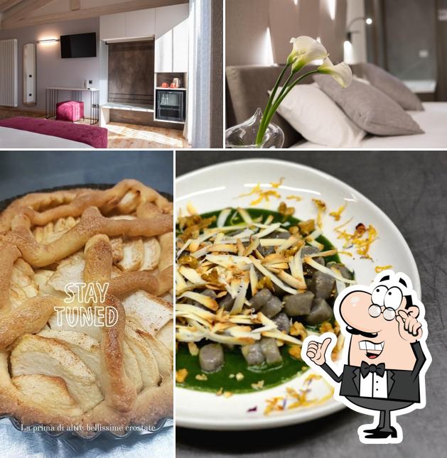 La interni e cibo del ristorante