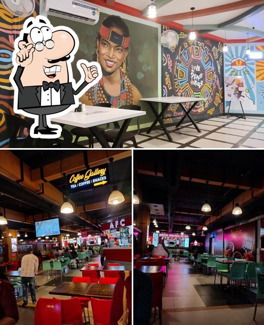 The interior of skaters Burger