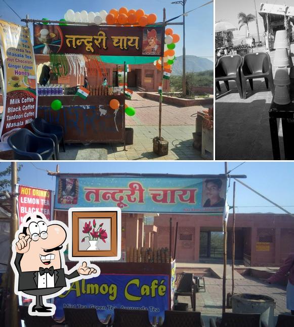 The interior of Almog Cafe