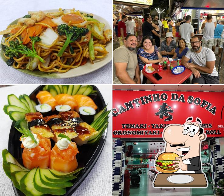 Peça um hambúrguer no Cantinho Da Sofia