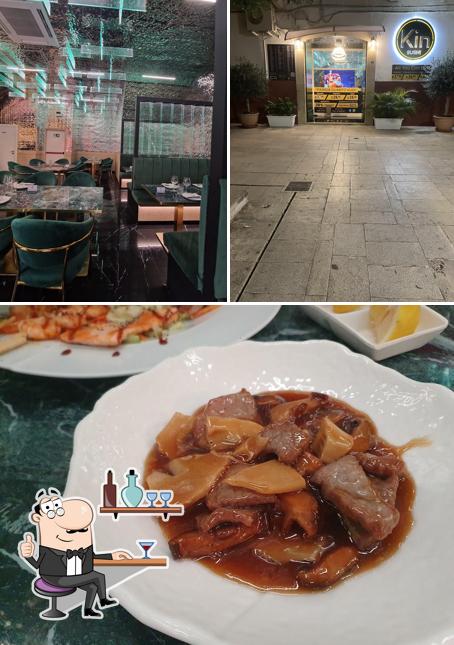 Tra le diverse cose da Kin Sushi si possono trovare la interni e cibo