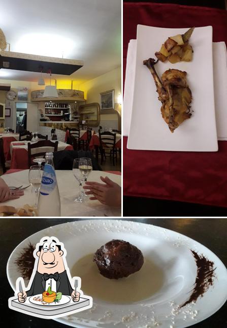 Cibo al Trattoria Vaccese