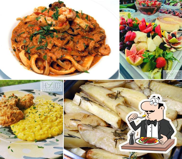 Platos en The Lucca Gastronomia & Eventos Paraíso