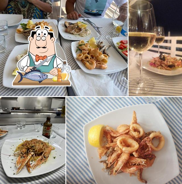 Salmone grigliato al Ristorante L'Approdo - Il ristorante in riva al mare