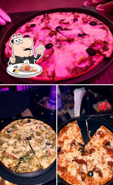 Get pizza at Portal A Cyberspace
