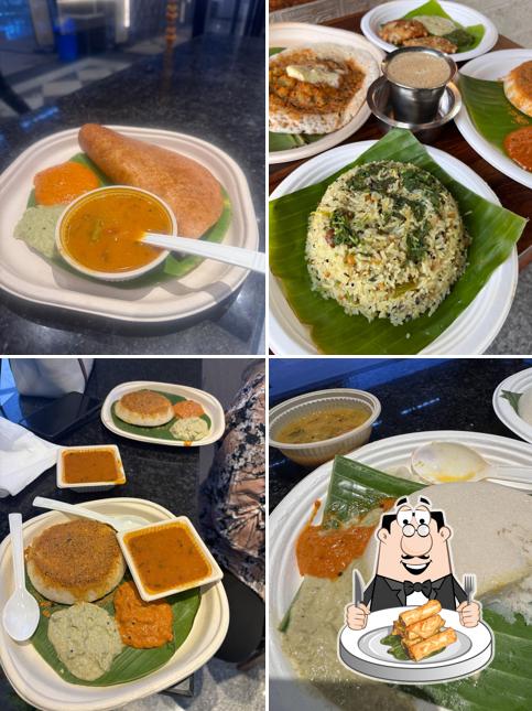 Spring rolls at Dravidam कैफ़े