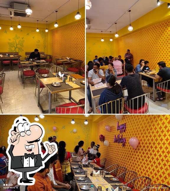 The interior of Happiness Dhaba