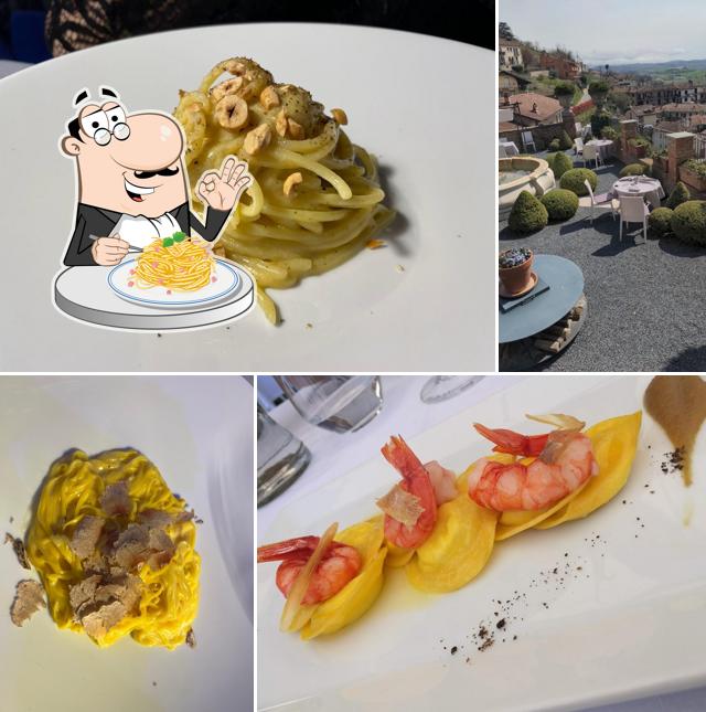 Spaghetti à la carbonara à Ristorante Moda Venue