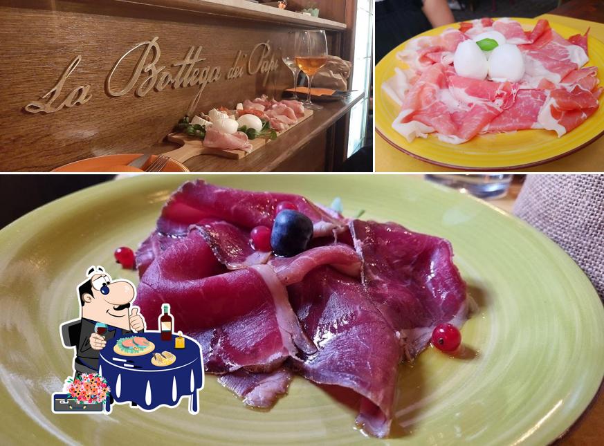 Sashimi al La bottega dei papi enoteca con degustazione