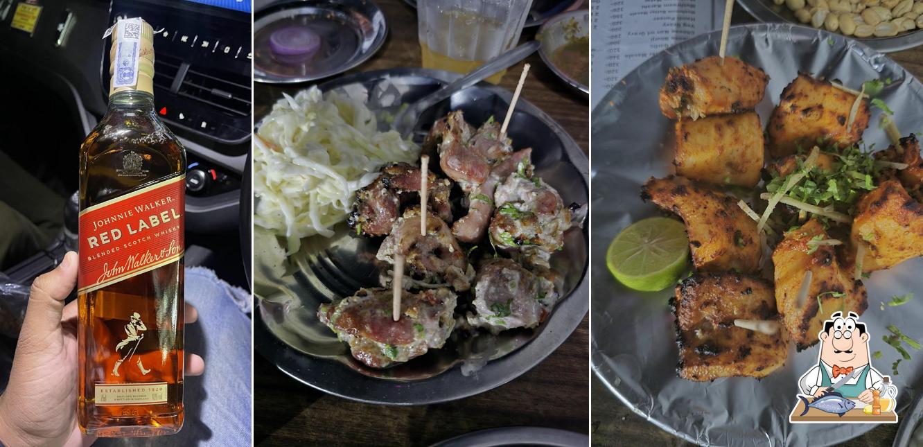 Grilled salmon at Malhotra chicken corner and drink point